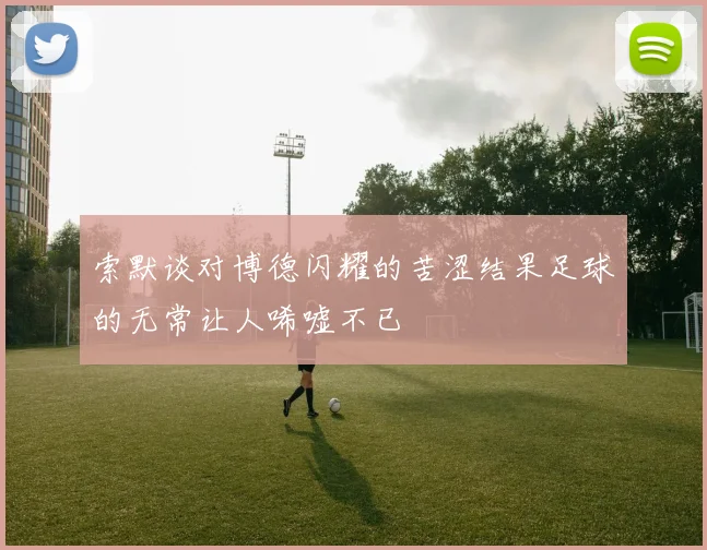 索默谈对博德闪耀的苦涩结果足球的无常让人唏嘘不已
