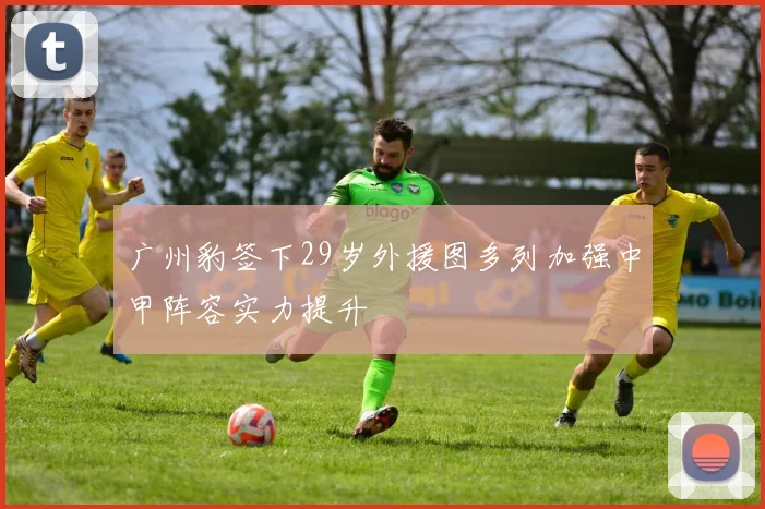 广州豹签下29岁外援图多列加强中甲阵容实力提升